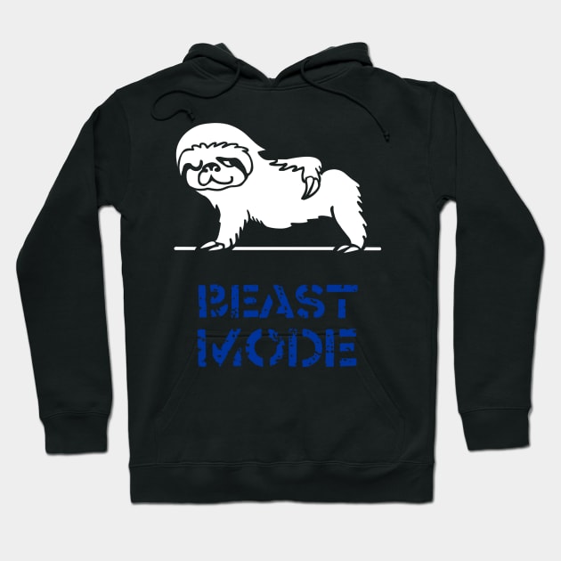 Beast Mode Sloth Hoodie by huebucket